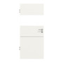 Frontansicht von Pure 2 quer Plain 79-7 ProLine Duradecor Verkehrsweiß RAL 9016 Innentür - Hörmann