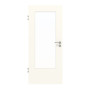 Frontansicht von GARANT Objektinnentür 0105-60 Pearl White CePaL mit Lichtausschnitt LA-DIN