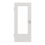 Frontansicht von GARANT Objektinnentür 0160-60 Silver Grey CePaL mit Lichtausschnitt LA-DIN