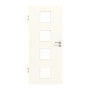 Frontansicht von GARANT Objektinnentür 0105-60 Pearl White CePaL mit Lichtausschnitt LA-10