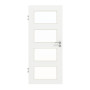 Frontansicht von GARANT Objektinnentür D354-60 Designer White Resopal mit Lichtausschnitt LA-11