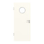 Frontansicht von GARANT Objektinnentür 0105-60 Pearl White CePaL mit Lichtausschnitt LA-12