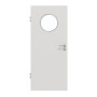 Frontansicht von GARANT Objektinnentür 0160-60 Silver Grey CePaL mit Lichtausschnitt LA-13