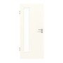 Frontansicht von GARANT Objektinnentür 0105-60 Pearl White CePaL mit Lichtausschnitt LA-4 bandseitig