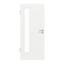 Frontansicht von GARANT Objektinnentür D354-60 Designer White Resopal mit Lichtausschnitt LA-4 bandseitig