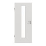 Frontansicht von GARANT Objektinnentür 0160-60 Silver Grey CePaL mit Lichtausschnitt LA-4 mittig