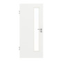 Frontansicht von GARANT Objektinnentür D354-60 Designer White Resopal mit Lichtausschnitt LA-4 schlossseitig