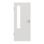 Frontansicht von GARANT Objektinnentür 0160-60 Silver Grey CePaL mit Lichtausschnitt LA-5 bandseitig