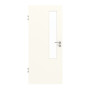 Frontansicht von GARANT Objektinnentür 0105-60 Pearl White CePaL mit Lichtausschnitt LA-5 schlossseitig