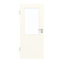 Frontansicht von GARANT Objektinnentür 0105-60 Pearl White CePaL mit Lichtausschnitt LA-6