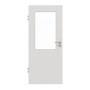 Frontansicht von GARANT Objektinnentür 0160-60 Silver Grey CePaL mit Lichtausschnitt LA-6