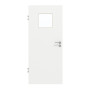 Frontansicht von GARANT Objektinnentür D354-60 Designer White Resopal mit Lichtausschnitt LA-8