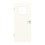 Frontansicht von GARANT Objektinnentür 0105-60 Pearl White CePaL mit Lichtausschnitt LA-9