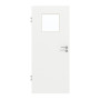 Frontansicht von GARANT Objektinnentür D354-60 Designer White Resopal mit Lichtausschnitt LA-9