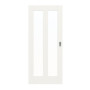 Frontansicht von Coso 23 LA-02 Weißlack RAL 9016 Premium Schiebetür