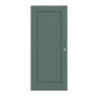Frontansicht von CLASSEN Schiebetür Frame 5.5 Uni Green Dekorfolie