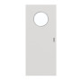 Frontansicht von GARANT Schiebetür 0160-60 Silver Grey CePaL mit Lichtausschnitt LA-13