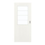 Frontansicht von GARANT Schiebetür Authentic Bianco CePaL mit Lichtausschnitt LA-6 Sprosse SP10