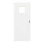 Frontansicht von GARANT Schiebetür D354-60 Designer White Resopal mit Lichtausschnitt LA-8