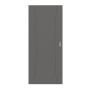 Frontansicht von HÖRMANN Schiebetür Groove 20 Staubgrau RAL 7037 Lack DesignLine