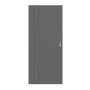 Frontansicht von HÖRMANN Schiebetür Groove 39 Staubgrau RAL 7037 Lack DesignLine