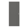 Frontansicht von HÖRMANN Schiebetür Groove 44 Staubgrau RAL 7037 Lack DesignLine