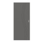 Frontansicht von HÖRMANN Schiebetür Groove 53 Staubgrau RAL 7037 Lack DesignLine