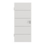 Frontansicht von GARANT Wärmeschutztür Corona 830 Silver Grey CePaL