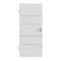 Frontansicht von GARANT Wärmeschutztür Corona 833 Silver Grey CePaL
