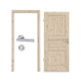 Komplettset-Ansicht von Innentür-Set Typ 6002-03 Kiefer Massivholz mit Zarge und Drücker - Radex