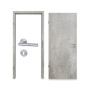 Komplettset-Ansicht von JELD-WEN Innentür-Set Trend Concrete Hell Optima DuriTop CPL mit Zarge und Drücker