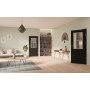 Main-Milieuansicht von GARANT Zimmertür 0901-60 Black Resopal mit Lichtausschnitt LA-6 Sprosse SP0