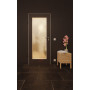Front-Milieuansicht von GARANT Feuchtraumtür 10622-60 Ebony Resopal mit Lichtausschnitt LA-2