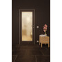 Front-Milieuansicht von GARANT Feuchtraumtür 10622-60 Ebony Resopal mit Lichtausschnitt LA-3