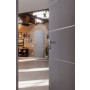 CloseUp-Milieuansicht von JELD-WEN Innentür Flint Grey Lisenen Optima DuriTop CPL