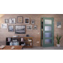 Front-Milieuansicht von CLASSEN Innentür Frame 5.7 Uni Green Dekorfolie mit Lichtausschnitt