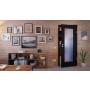 Front-Milieuansicht von Schwarz RAL 9005 LA 8 Mattlack ProLine Innentür - Hörmann