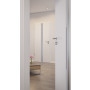 CloseUp-Milieuansicht von HÖRMANN Innentür Pure 1 Bütte Weiß Duradecor DesignLine mit Lichtausschnitt mittig