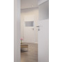 CloseUp-Milieuansicht von HÖRMANN Innentür Pure 2 Bütte Weiß Duradecor DesignLine mit Lichtausschnitt quer