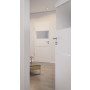 CloseUp-Milieuansicht von HÖRMANN Innentür Pure 2 Bütte Weiß Duradecor DesignLine mit Lichtausschnitt quer mit Lisene Steel 79