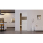 Front-Milieuansicht der in der Wand laufenden Pure 2 quer Steel 80 ProLine Duradecor Verkehrsweiß RAL 9016 Schiebetür - Hörmann