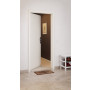 Blick vom Hausflur auf Wohnungseingangstür-Set Weißlack RAL 9010 Premium mit Zarge und Beschlag