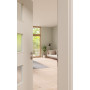 CloseUp-Milieuansicht von GARANT Zimmertür D354-60 Designer White Resopal mit Lichtausschnitt LA-10