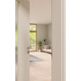 CloseUp-Milieuansicht von GARANT Zimmertür D354-60 Designer White Resopal mit Lichtausschnitt LA-4 mittig