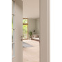 CloseUp-Milieuansicht von GARANT Zimmertür 0160-60 Silver Grey CPL mit Lichtausschnitt LA-5 mittig Sprosse SP10
