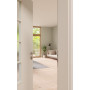 CloseUp-Milieuansicht von GARANT Zimmertür D354-60 Designer White Resopal mit Lichtausschnitt LA-5 mittig Sprosse SP10