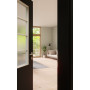 CloseUp-Milieuansicht von GARANT Zimmertür 0901-60 Black Resopal mit Lichtausschnitt LA-6 Sprosse SP1