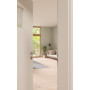 CloseUp-Milieuansicht von GARANT Zimmertür D354-60 Designer White Resopal mit Lichtausschnitt LA-7