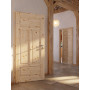 CloseUp-Milieuansicht Innentür-Set Typ 6002-04N Kiefer Massivholz mit Zarge und Drücker - Radex