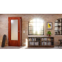 Detail-Milieuansicht von Mahagoni Classic LÖ 23 Echtholzfurniert Optima Innentür - Jeld-Wen